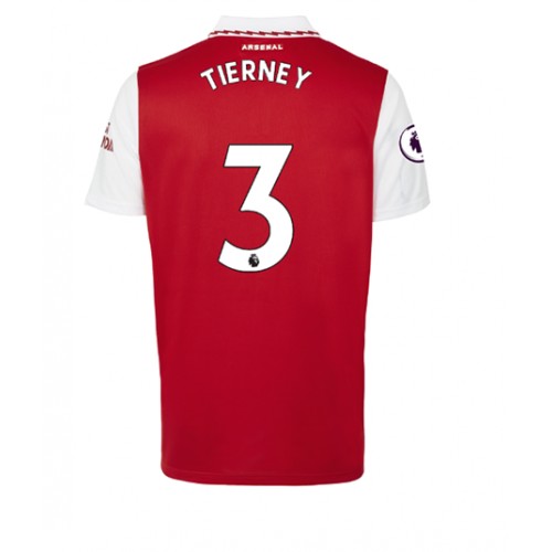 Fotbalové Dres Arsenal Kieran Tierney #3 Domácí 2022-23 Krátký Rukáv